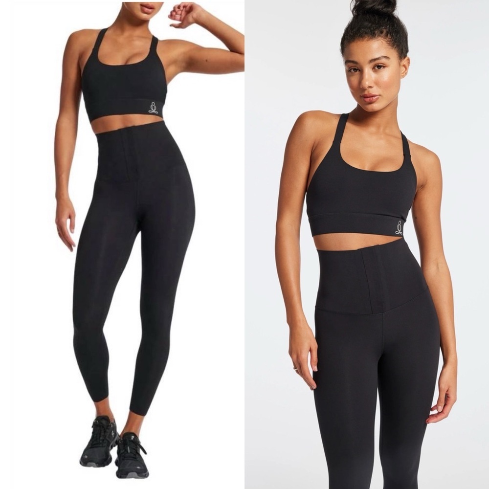 Brand New PHAT BUDDHA Greenwich Corset Pants Leggings in Caviar Black Size XS/S